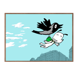 Hunden Ib flyver hjt