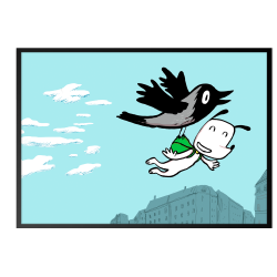 Hunden Ib flyver hjt