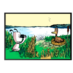 Hunden Ib hjlper and