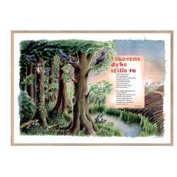 I skovens dybe stille ro, sangplakat