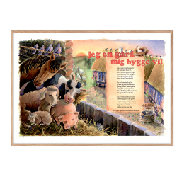 Jeg en grd mig bygge vil, sangplakat