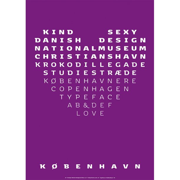 Olsen, Typeface Copenhagen - Serie 1 / 1