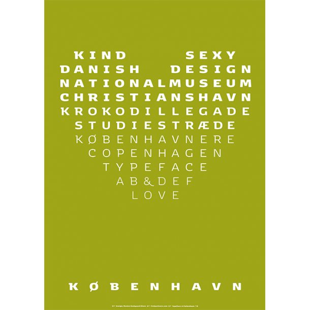 Olsen, Typeface Kbenhavn - Serie 1 / 3