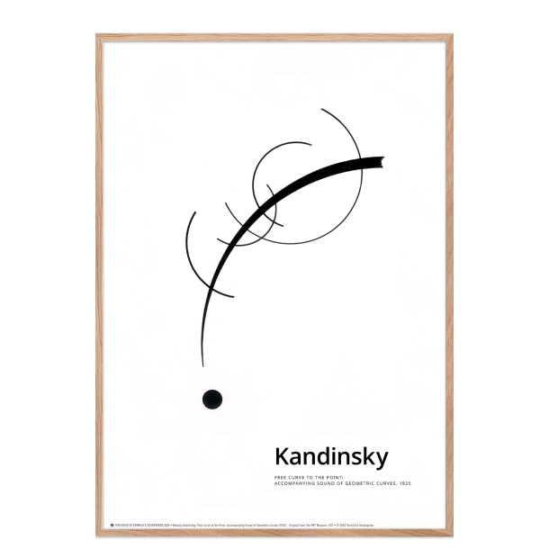 Kandinsky. Free curve to the point