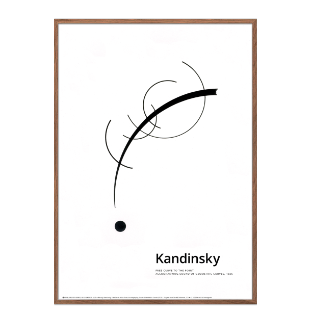 Kandinsky. Free curve to the point