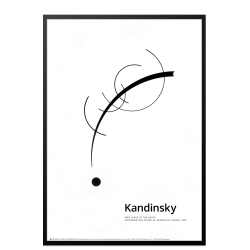 Kandinsky. Free curve to the point