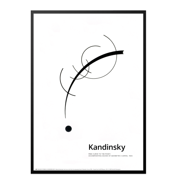 Kandinsky. Free curve to the point