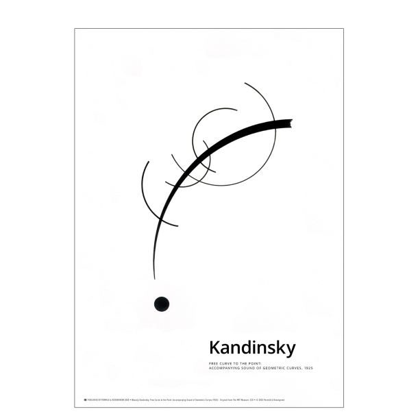 Kandinsky. Free curve to the point