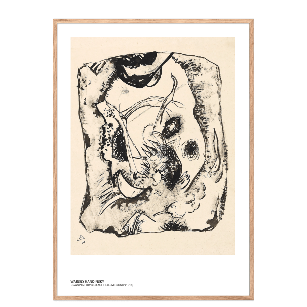 Kandinsky. Drawing for Bild auf hellem Grund
