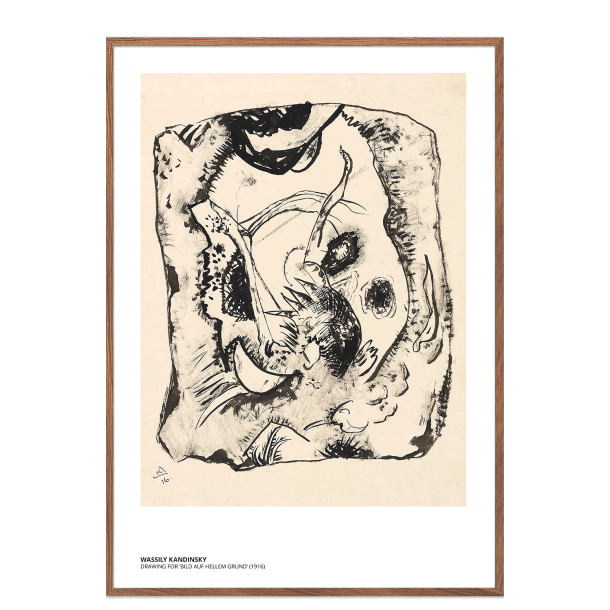Kandinsky. Drawing for Bild auf hellem Grund