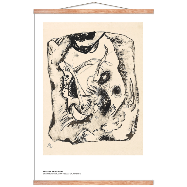 Kandinsky. Drawing for Bild auf hellem Grund