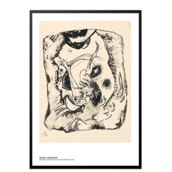 Kandinsky. Drawing for Bild auf hellem Grund