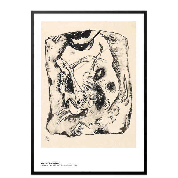 Kandinsky. Drawing for Bild auf hellem Grund
