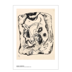Kandinsky. Drawing for Bild auf hellem Grund
