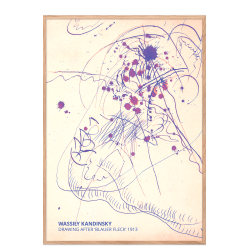 Kandinsky. Drawing after "Blauer Fleck"