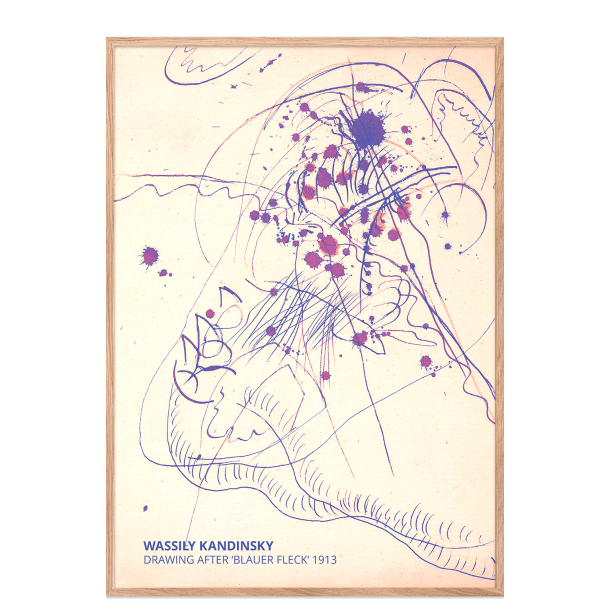 Kandinsky. Drawing after "Blauer Fleck"