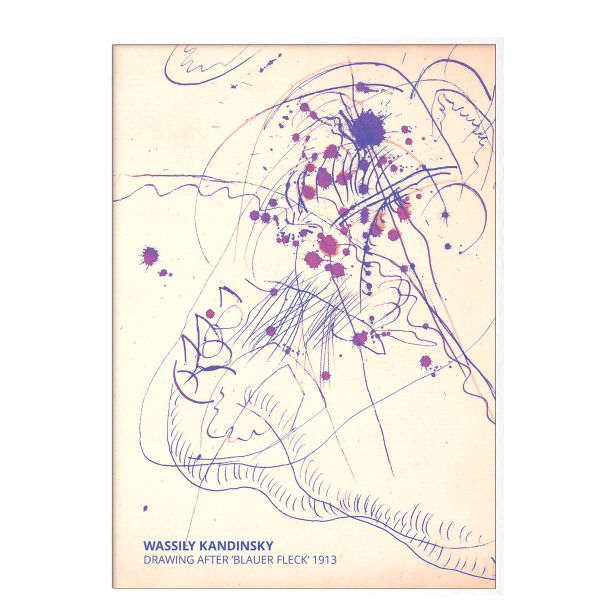 Kandinsky. Drawing after "Blauer Fleck"
