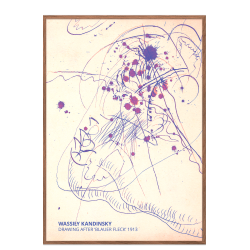 Kandinsky. Drawing after "Blauer Fleck"