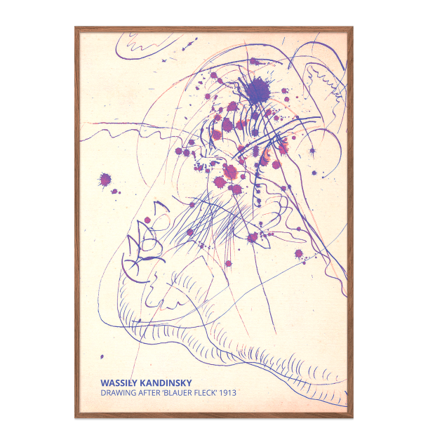 Kandinsky. Drawing after "Blauer Fleck"