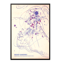 Kandinsky. Drawing after "Blauer Fleck"