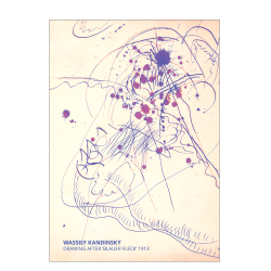 Kandinsky. Drawing after "Blauer Fleck"