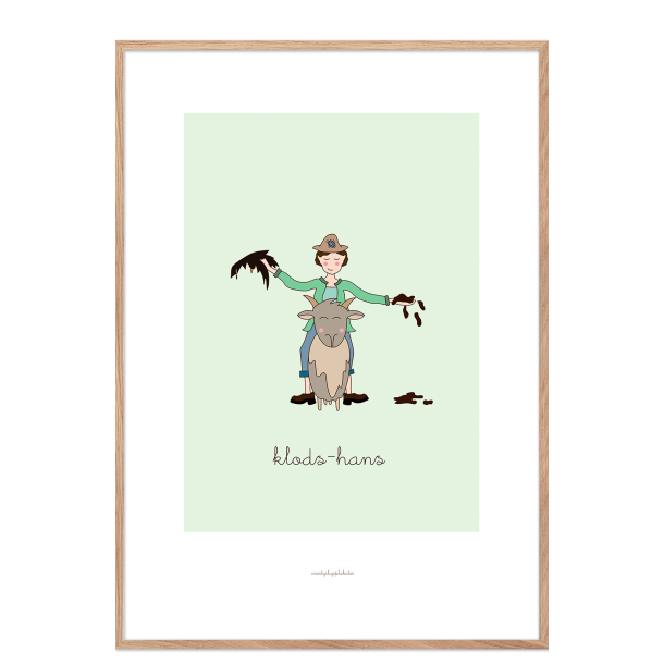 H.C. Andersen - Klods-Hans. Brneplakat.