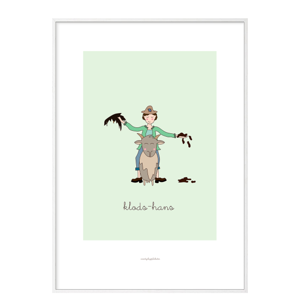 H.C. Andersen - Klods-Hans. Brneplakat.