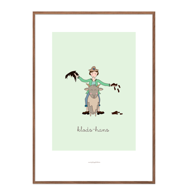 H.C. Andersen - Klods-Hans. Brneplakat.