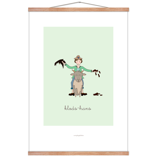 H.C. Andersen - Klods-Hans. Brneplakat.