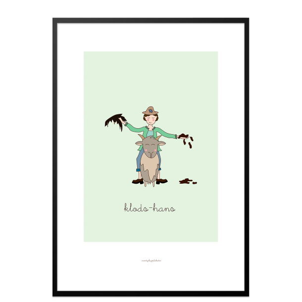 H.C. Andersen - Klods-Hans. Brneplakat.