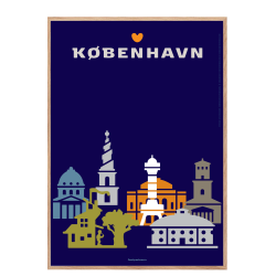 Copenhagen poster - Towers