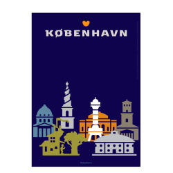 Copenhagen poster - Towers