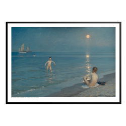 Kryer, Bathing boys a summer evening at the beach near Skagen