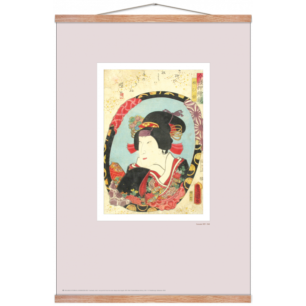Japansk trsnit. Kunisada. Lilla
