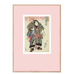 Japanese woodcut. Kunisada. Rose