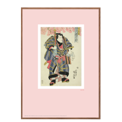 Japanese woodcut. Kunisada. Rose