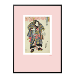 Japanese woodcut. Kunisada. Rose