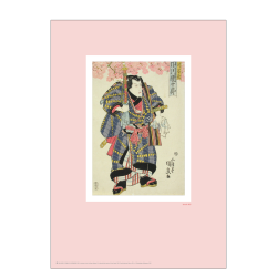 Japanese woodcut. Kunisada. Rose