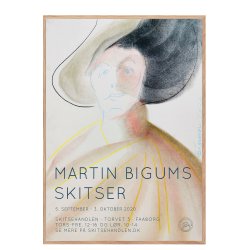 Frau mit Hut. Bigum's Skizzen in Skitsehandlen