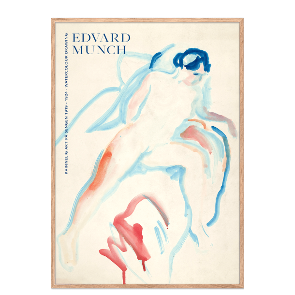 Edvard Munch. Kvinnelig akt p sengen