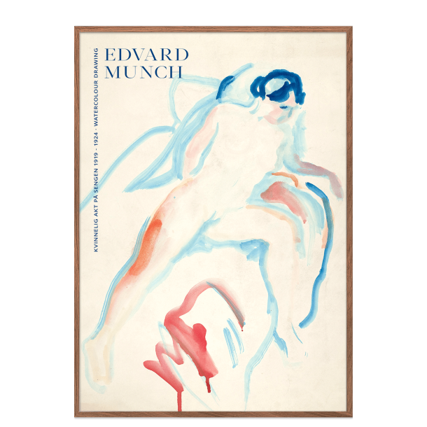 Edvard Munch. Kvinnelig akt p sengen