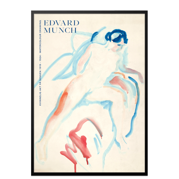 Edvard Munch. Kvinnelig akt p sengen