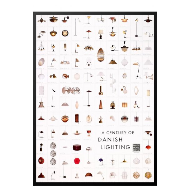 A Century of Danish Lightning, Poster with design lams