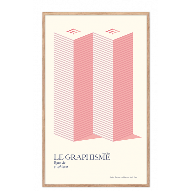 Le graphisme, illusion d'optique graphique (rosa)