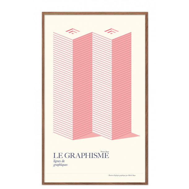 Le graphisme, illusion d'optique graphique (rosa)