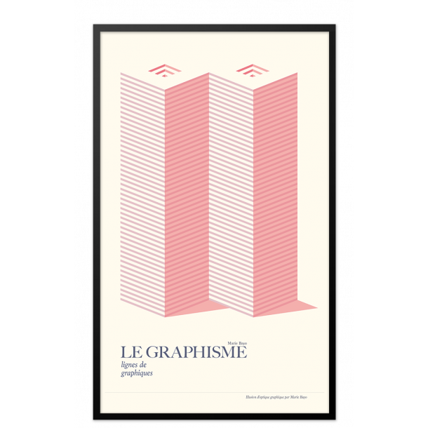 Le graphisme, illusion d'optique graphique (rosa)