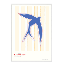 Lhirondelle bl. Grafisk plakat