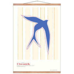 Lhirondelle bl. Grafisk plakat