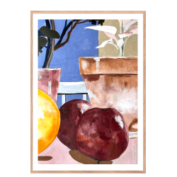 Stilleben med frugt. Lotte Neupart