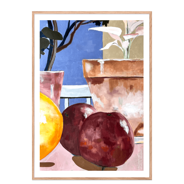 Stilleben med frugt. Lotte Neupart